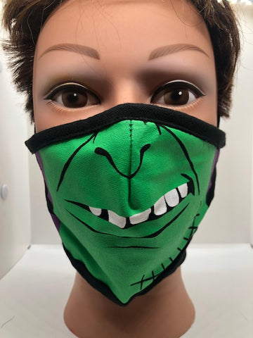Spooky Smiles Face Mask "Green Monster" | Halloween - Tricia's Gems
