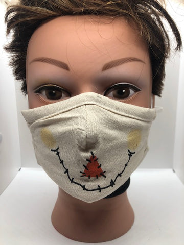 Spooky Smiles Face Mask "Scarecrow" | Halloween - Tricia's Gems