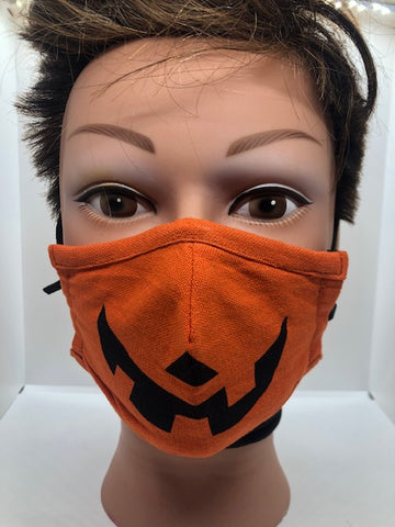 Spooky Smiles Face Mask "Pumpkin" | Halloween - Tricia's Gems