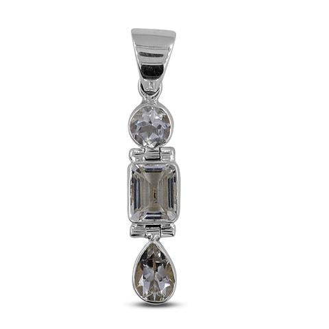 Gorgeous Clear Crystal Quartz Pendant - Tricia's Gems