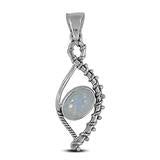 Rainbow Moonstone 925 Sterling Silver Pendant - Tricia's Gems