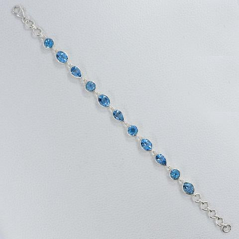 Swiss Blue Topaz Bracelet - Tricia's Gems