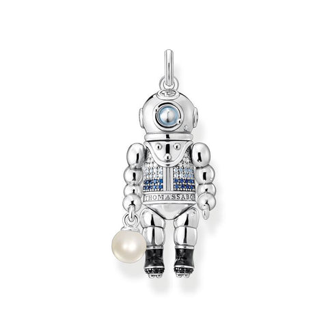 Pendant Diver With Pearl And Blue Stones | Thomas Sabo - Tricia's Gems