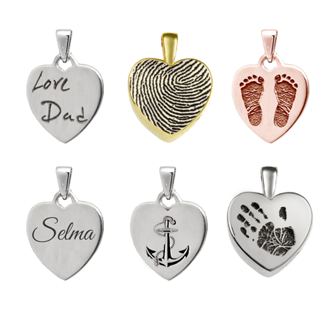 Personalized Petite Heart Jewelry - Tricia's Gems