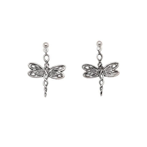 Silver Dragonfly Post Earrings | Keith Jack - Tricia's Gems