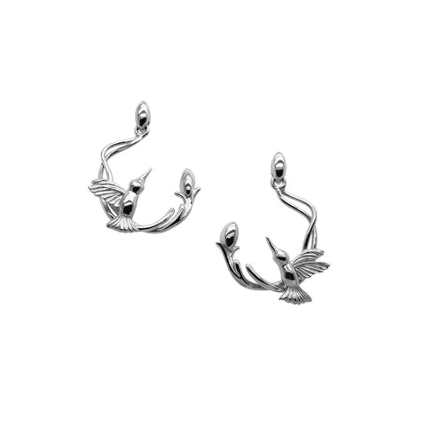 Silver Hummingbird Post Earrings | Keith Jack - Tricia's Gems