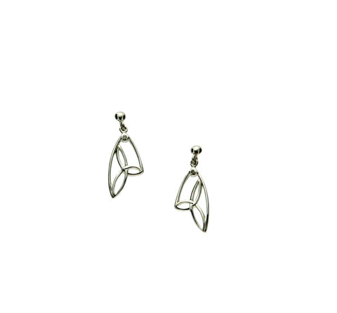 Trinity Post Earrings, Butterfly Wing | Keith Jack - Tricia's Gems