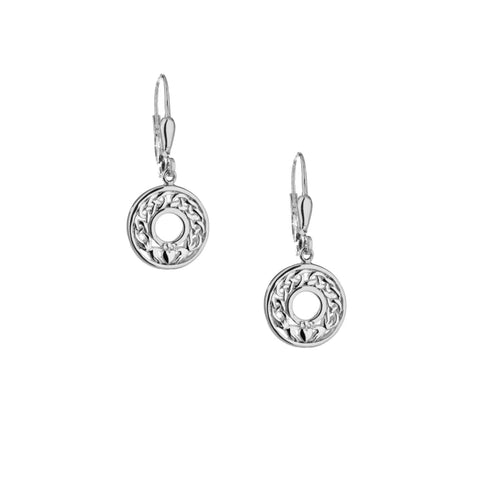 Silver Claddagh Earrings | Keith Jack - Tricia's Gems
