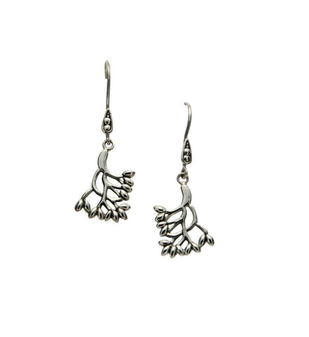 Tree of Life, Small Hook Earrings, Sterling Silver - Tricia's Gems