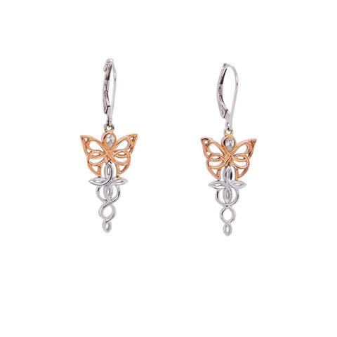Butterfly Leverback Earrings | Keith Jack - Tricia's Gems