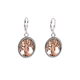 Silver And 10k Yellow Or Rose Gold Tree Of Life Earrings | Keith Jack - Tricia's Gems