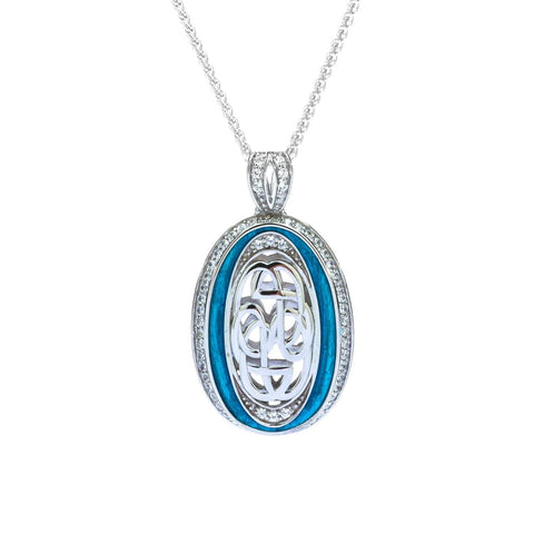 Silver Path Of Life Enamel Pendant Large | Keith Jack - Tricia's Gems