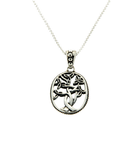 Tree of Life Silver Pendant - Tricia's Gems