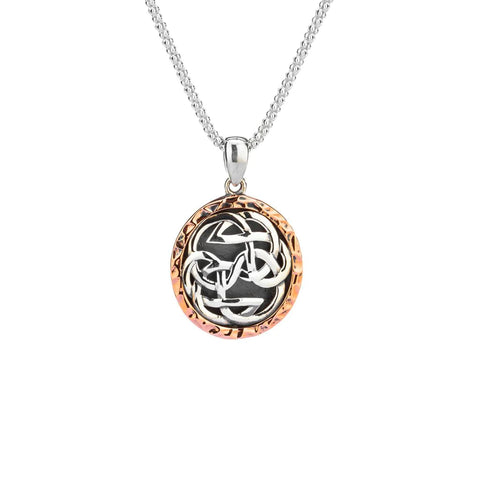 Silver And 10k Rose Gold Lewis Knot Path Of Life Pendant | Keith Jack - Tricia's Gems