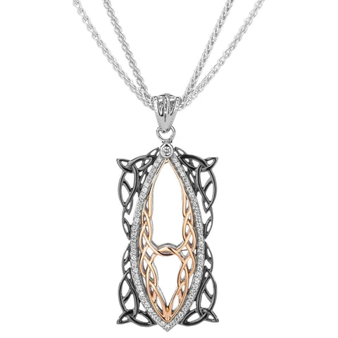 Silver And 10k Rose Gold Gateway Pendant | Keith Jack - Tricia's Gems