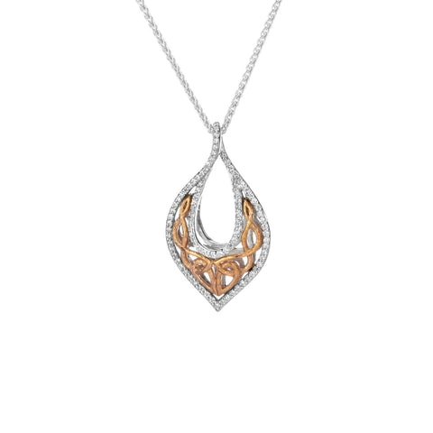 Silver And 10k Yellow Or Rose Gold Love's Chalice Pendant | Keith Jack - Tricia's Gems