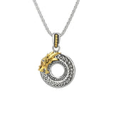 Silver And 10k Gold Dragon Pendant | Keith Jack - Tricia's Gems