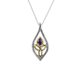 Silver And 10k Gold Guardian Angel Pendant | Keith Jack - Tricia's Gems