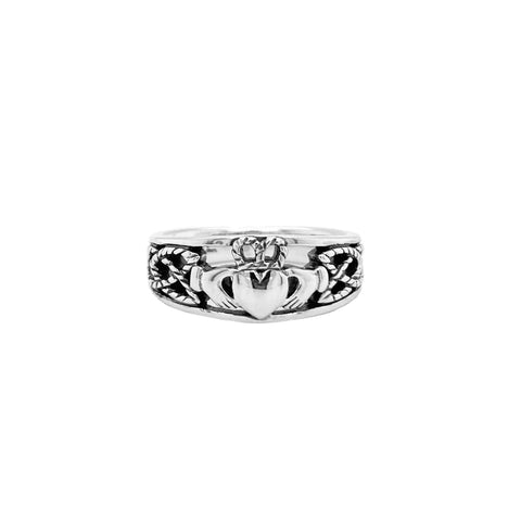 Silver Claddagh Ring Small | Keith Jack - Tricia's Gems