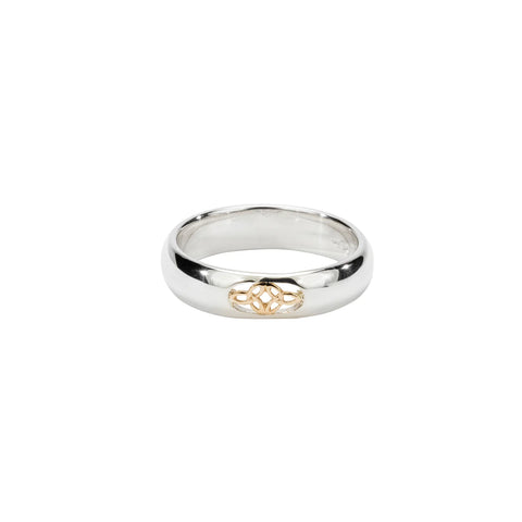 Silver And 10k Gold Double Trinity 'Roan' Ring | Keith Jack - Tricia's Gems