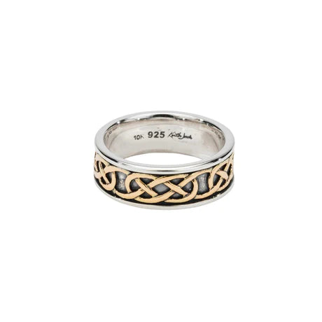 Silver And 10k Gold Celtic Love Knot Belston Ring | Keith Jack - Tricia's Gems