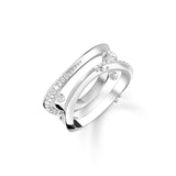 Ring Wave With White Stones | Thomas Sabo - Tricia's Gems