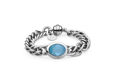 Tivola bracelet Azure Blue/Silver - Tricia's Gems