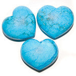 Turquoise Puffy Heart - Tricia's Gems