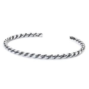 Twisted Silver Bangle - Tricia's Gems