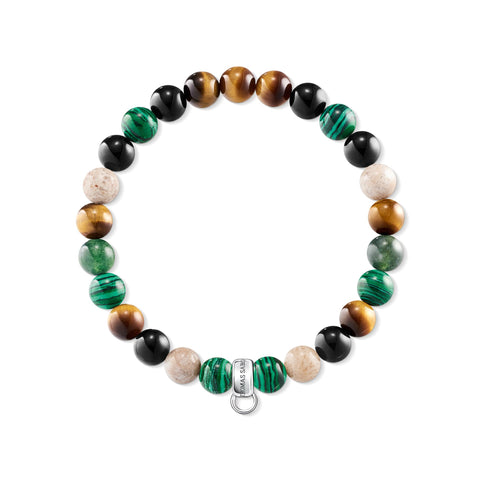 Charm Bracelet Brown, Green, White | Thomas Sabo - Tricia's Gems