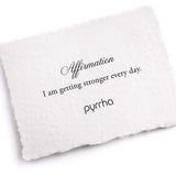 I Am Getting Stronger Every Day Affirmation Talisman Pendant | Pyrrha - Tricia's Gems