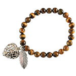 Aromatherapy Heart Bracelet - Gold Tigereye - Tricia's Gems