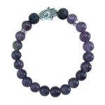 Hamsa Bracelet - Amethyst - Tricia's Gems