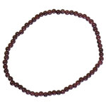 Gemstone 3mm Round Bracelet - Garnet - Tricia's Gems