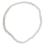 Gemstone 3mm Round Bracelet - Clear Quartz - Tricia's Gems