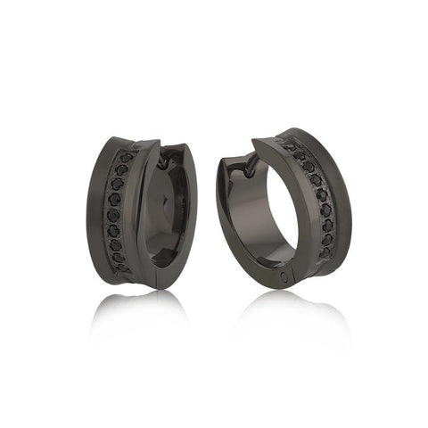 CZ Stripe Earrings | Italgem Steel - Tricia's Gems