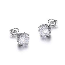 Round Stud Diamondlite Earrings 5mm | Reign - Tricia's Gems