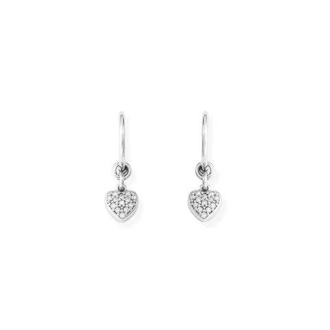 Earrings Bell Heart Zirconia - Tricia's Gems