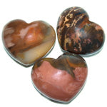 Puffy Heart Stone - Red Picture Jasper - Tricia's Gems