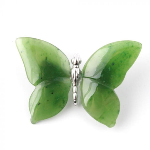 Jade Butterly Brooch - Tricia's Gems