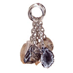 Mineral Keychains-Agate Geode - Tricia's Gems