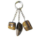 Tumbled Stone Keychain - Gold Tigereye - Tricia's Gems