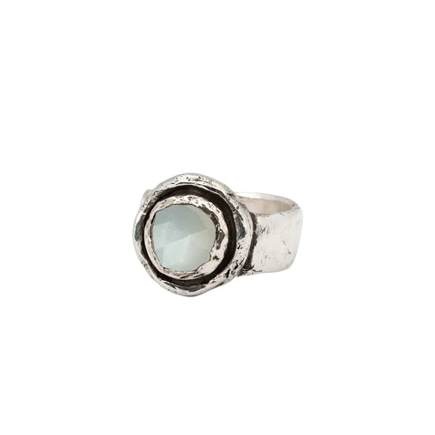 Moonstone Faceted Ring | Pyrrha - Tricia's Gems