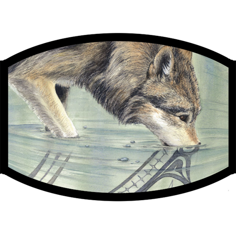 Face Mask - Wolf Reflection - Tricia's Gems