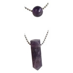 Layered Bead and Point Necklaces - Amethyst - Tricia's Gems
