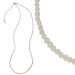Gemstone 3mm Bead Necklace - Opalite - Tricia's Gems