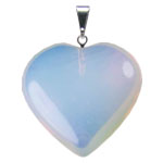 Gemstone Heart Pendant - Opalite - Tricia's Gems