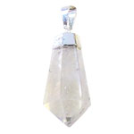 Teardrop Faceted Pendant - Clear Quartz - Tricia's Gems