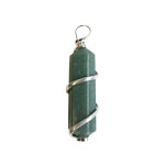 Silver Twist Point Pendant - Green Quartz - Tricia's Gems