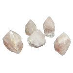 Cut Base Top Polish Point - Rose Quartz - Tricia's Gems